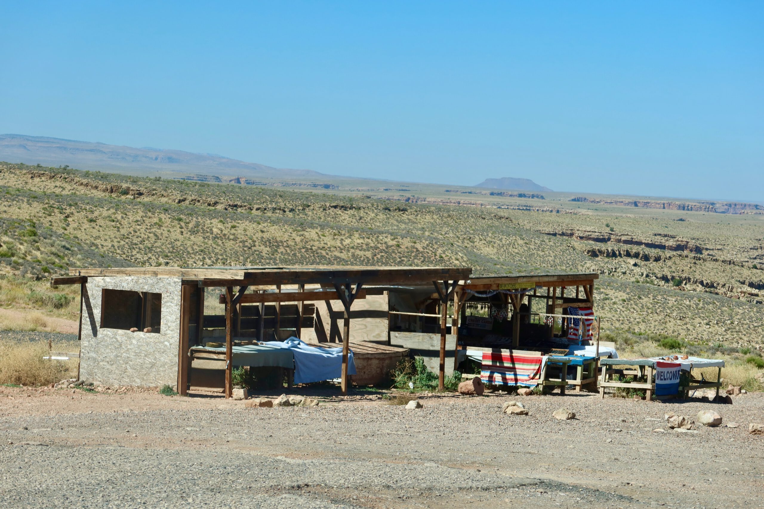 Begays Navajo Jewelry shop on the Navajo Nation near Little Colorado River Gorge, authentic Native American jewelry and handmade art in Arizona