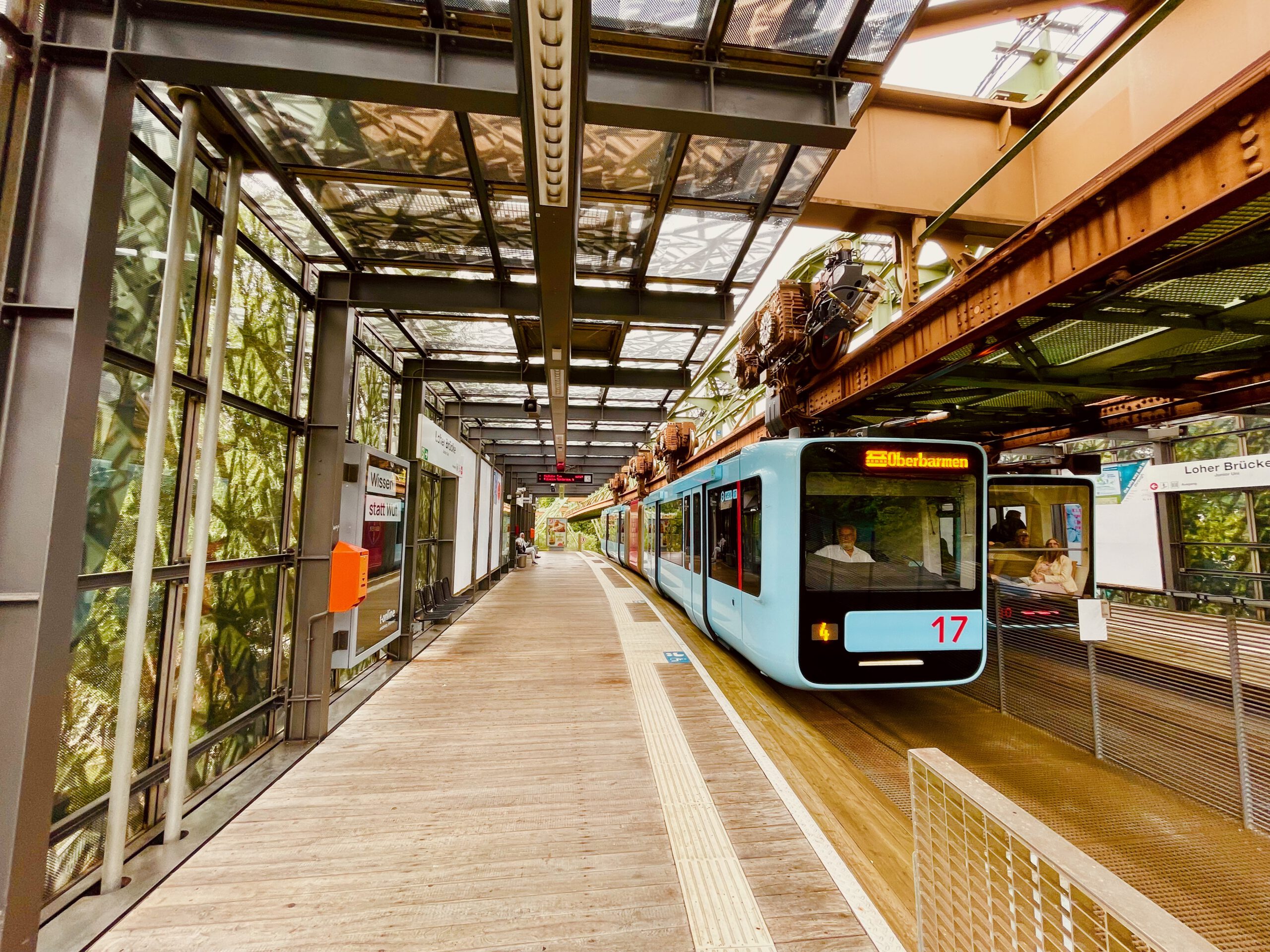 A station of the Schwebebahn Wuppertal in Germany