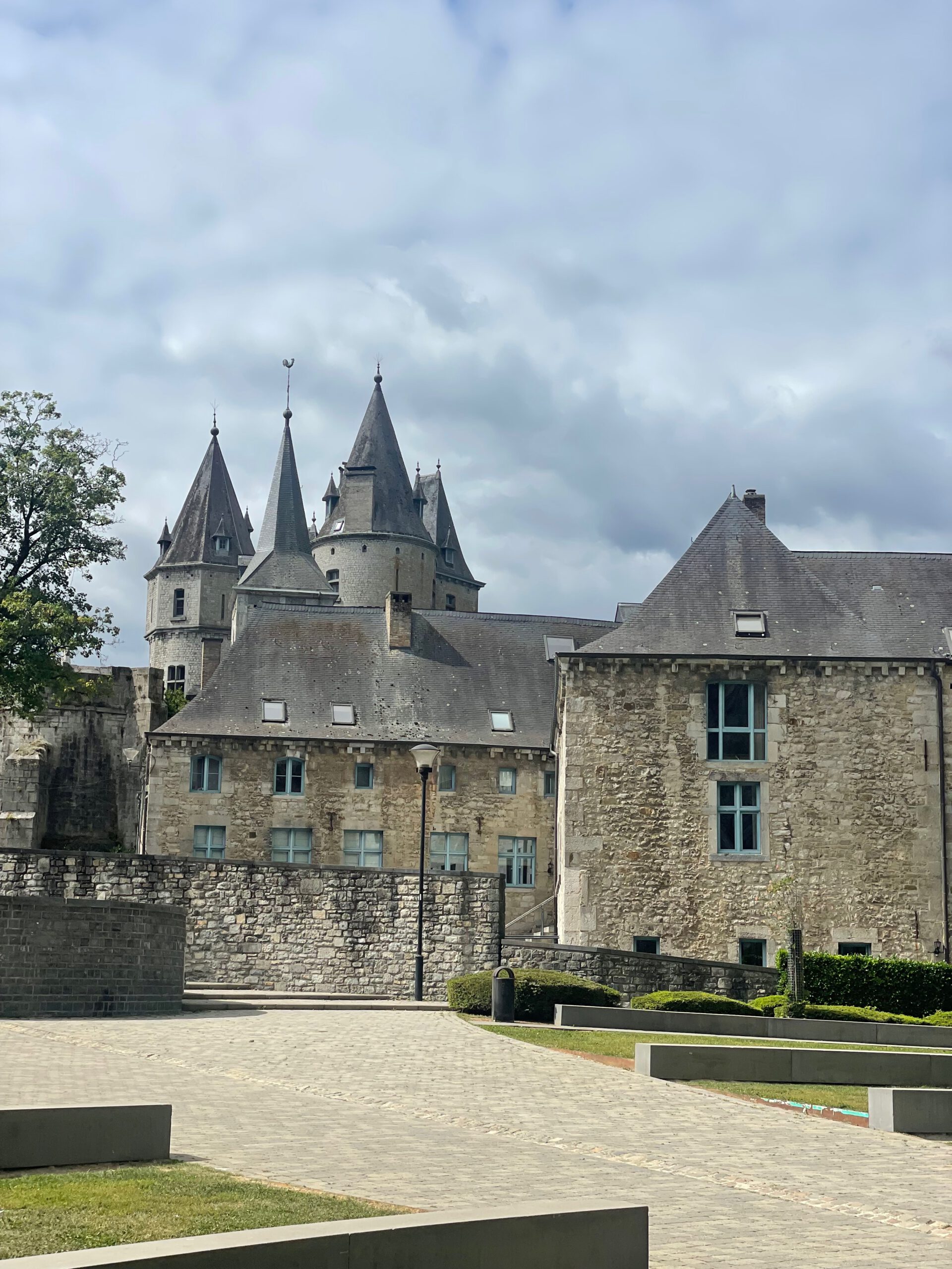 Durbuy travel experience with a view of the historic Castle of Durbuy surrounded by stone buildings and medieval architecture
